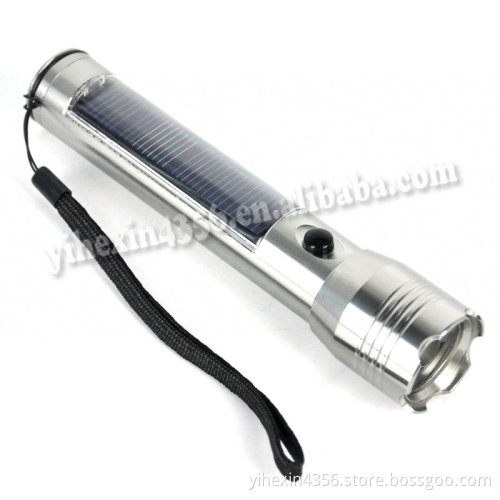 Boruit RJ-0657 USB Rechargeable 1W LED Solar Flashlight